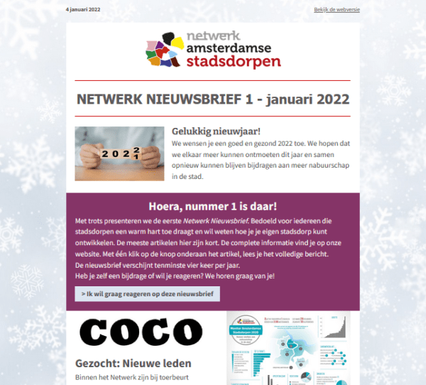 netwerk nieuwsbrief 1