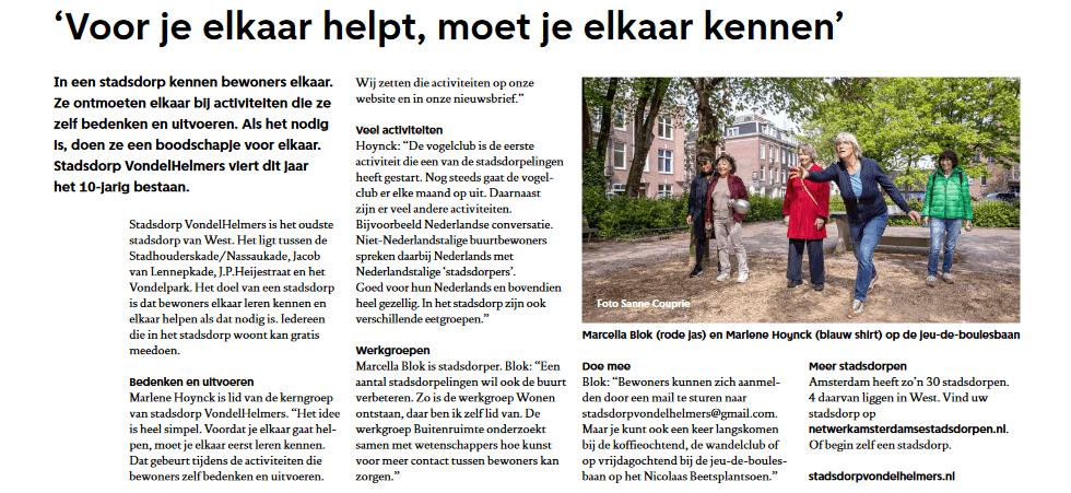 vh krant amsterdam